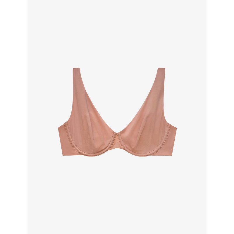 24/7 Classic Second Skin Unlined Bra mocha 32C