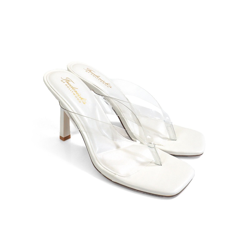 Annabelle Thong Sandal White 5.5