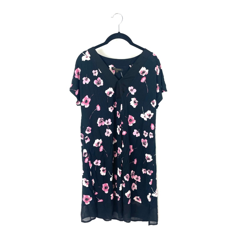 Black Floral Nightgown – Small