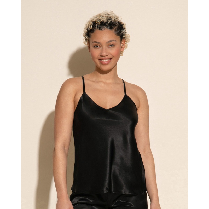 Camisole En Soie Noir S