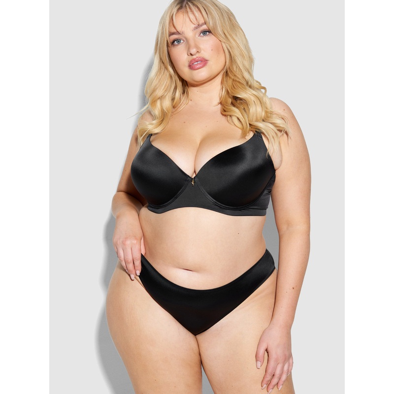 Lexi Push Up Plunge T-Shirt Bra Black 34 B