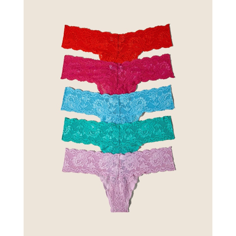 Tanga Cutie, 5Er-Pack Neela Flower Constance Blue Flori Pink Addy Green Sicilian Orange Einheitsgre
