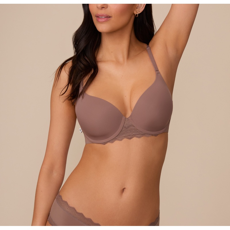 Base Lace T-Shirt Bra – Mauve Mauve 32 A