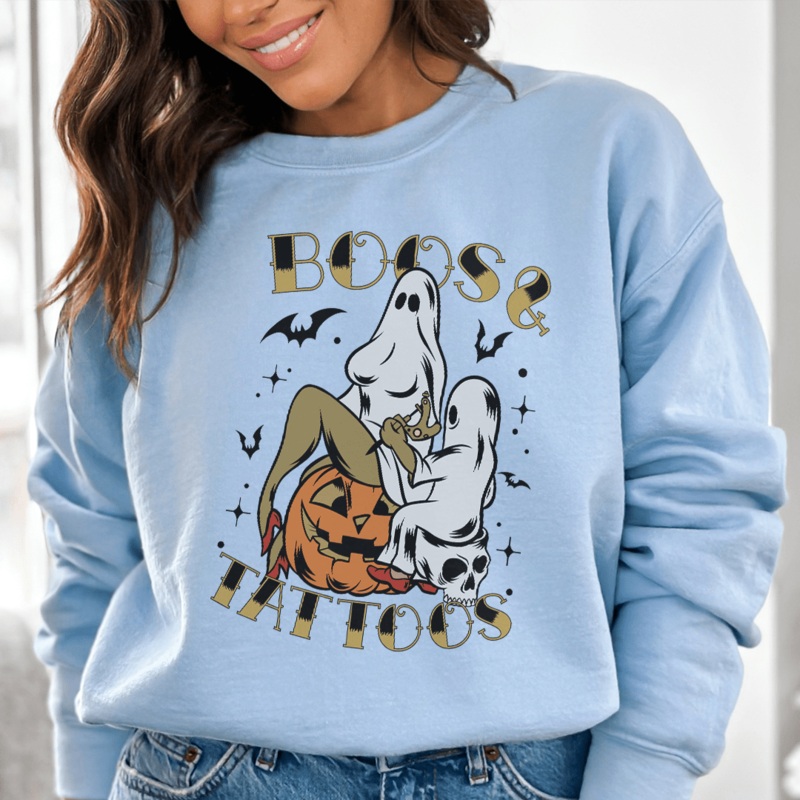 Boos Tattoos Sweatshirt Black S