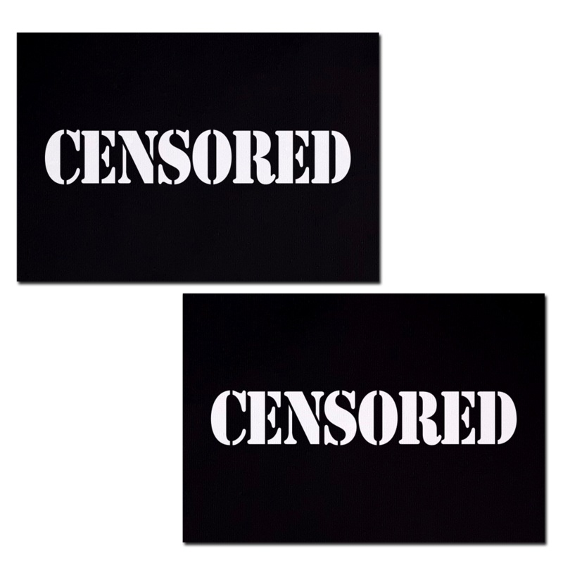 Censored: Black Censor Bar Nipple Pasties by Pastease o/s