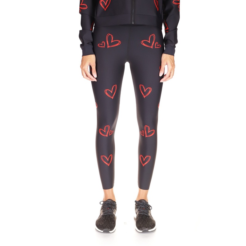 K-Heart Ultra High Legging NERO MATTE ROUGE XS