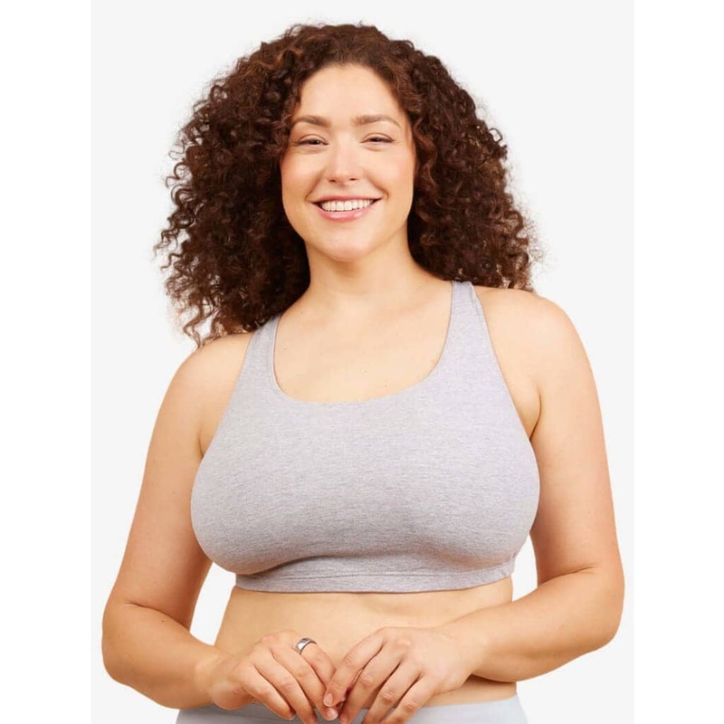 Leading Lady The Serena Wire-free Crop Top – Grey 38BCD