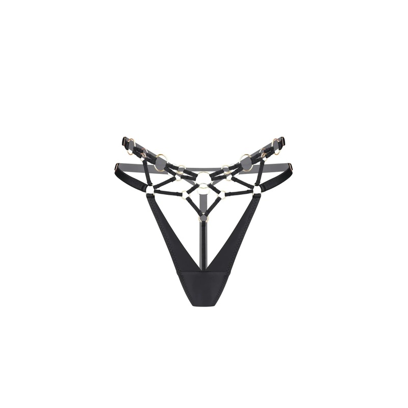 Pulsia Black Thong XS-M