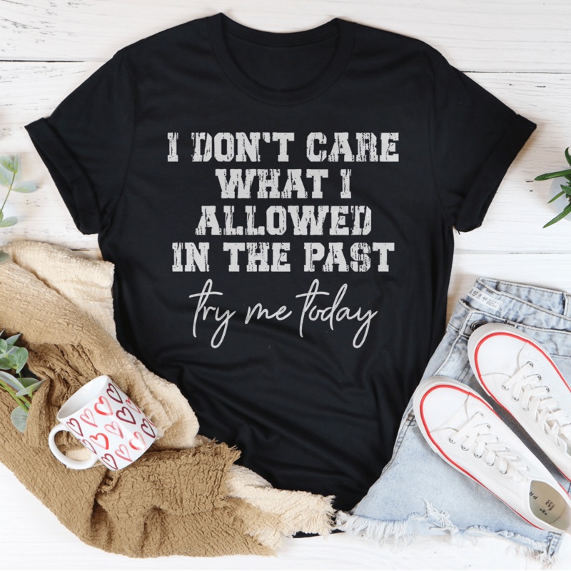Try Me Today Tee Black Heather S