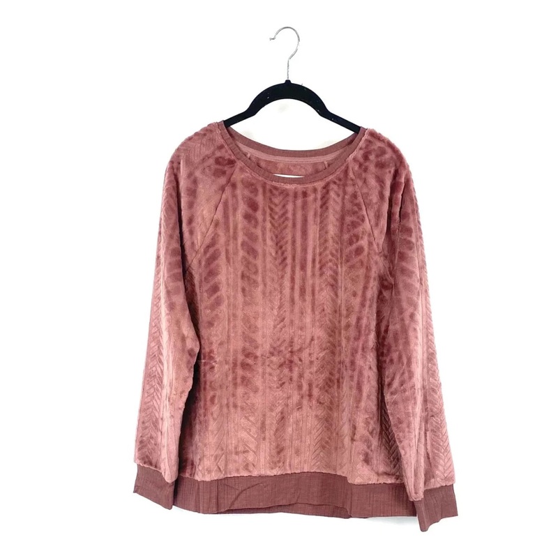 Soft Pink Fleece Long Sleeve Top – Extra Small Extra Small