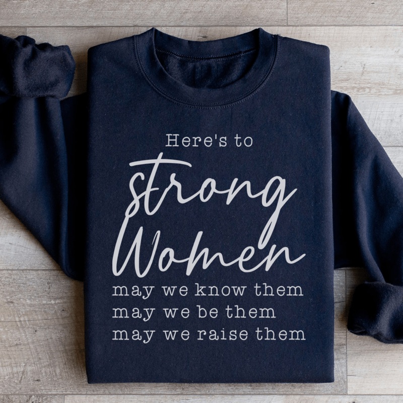 Strong Women Sweatshirt Black S