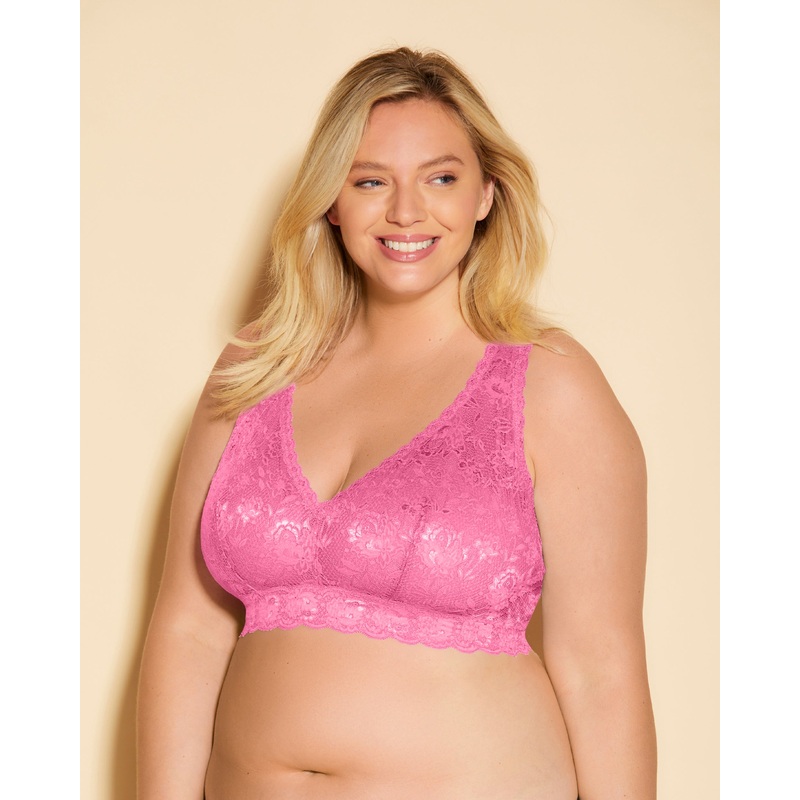 Bralette Con Spalline Incrociate Ultra Curvy Rani Pink XS
