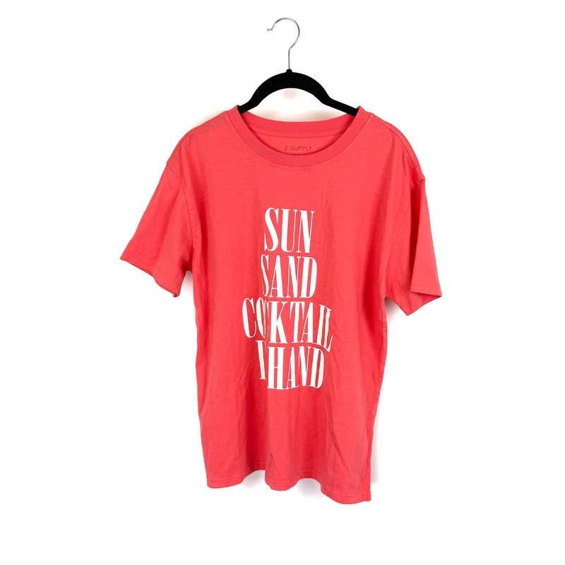 Coral Pink Sun Sand Short Sleeve T-Shirt – Size 2/4
