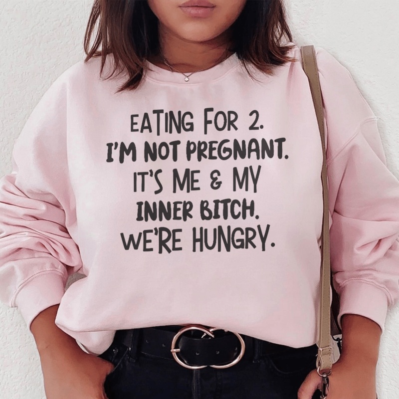 Eating For Two Sweatshirt Sport Grey S