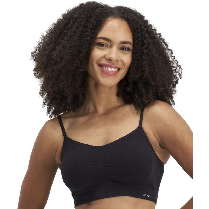 Jockey Skimmies Wire-free Crop Top – Black XS