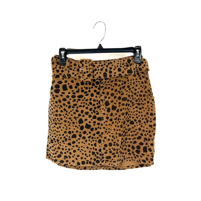 Leopard Print Mini Skirt – Size 26