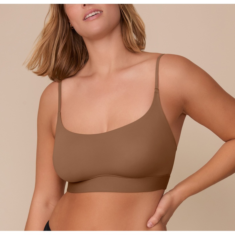 Bliss Scoop Bralette – Brown Brown XS