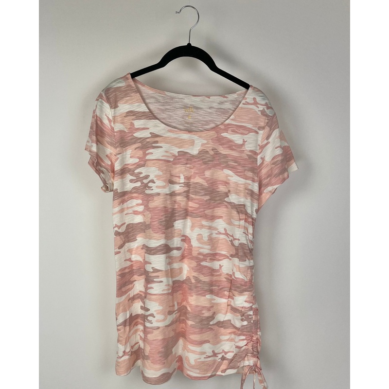 Light Pink Camo Top – Size 6-8