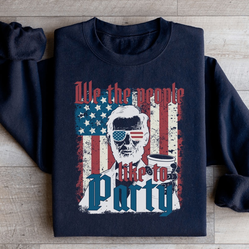 We The People Like To Party Sweatshirt Black S