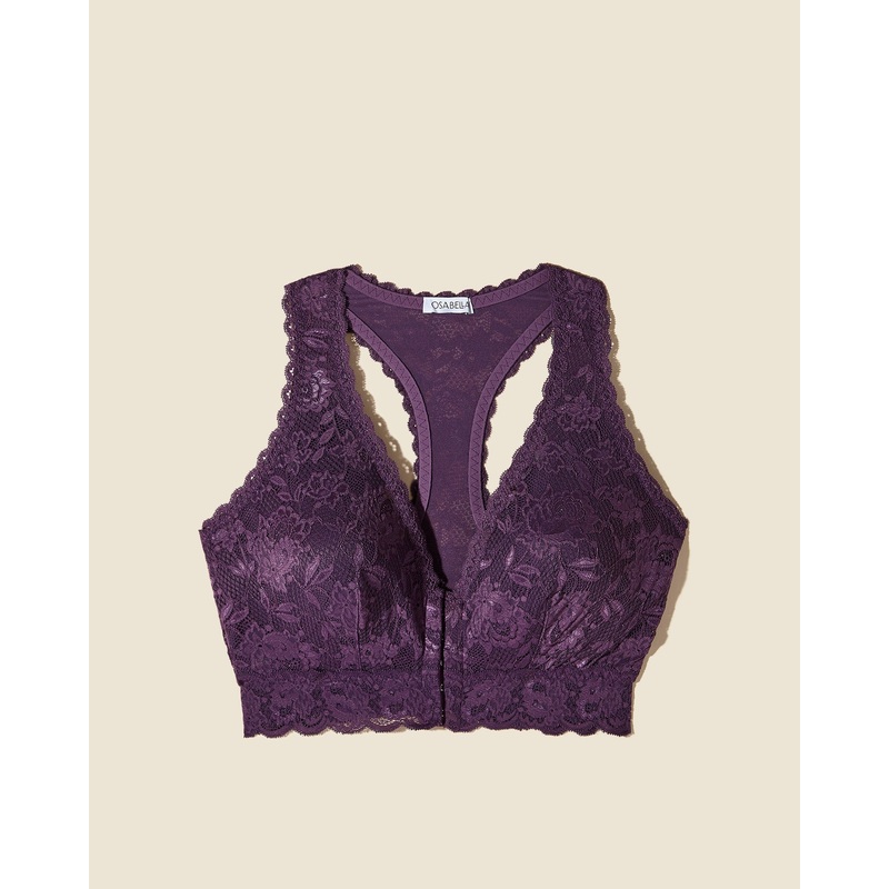 Bralette Post-Chirurgicale  Fermeture Frontale Curvy Zaadi Purple XS