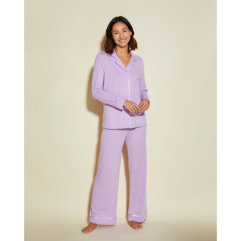 Conjunto De Pijama Petite Con Camisa De Manga Larga Y Pantalones Icy Violet/Icy Violet PS