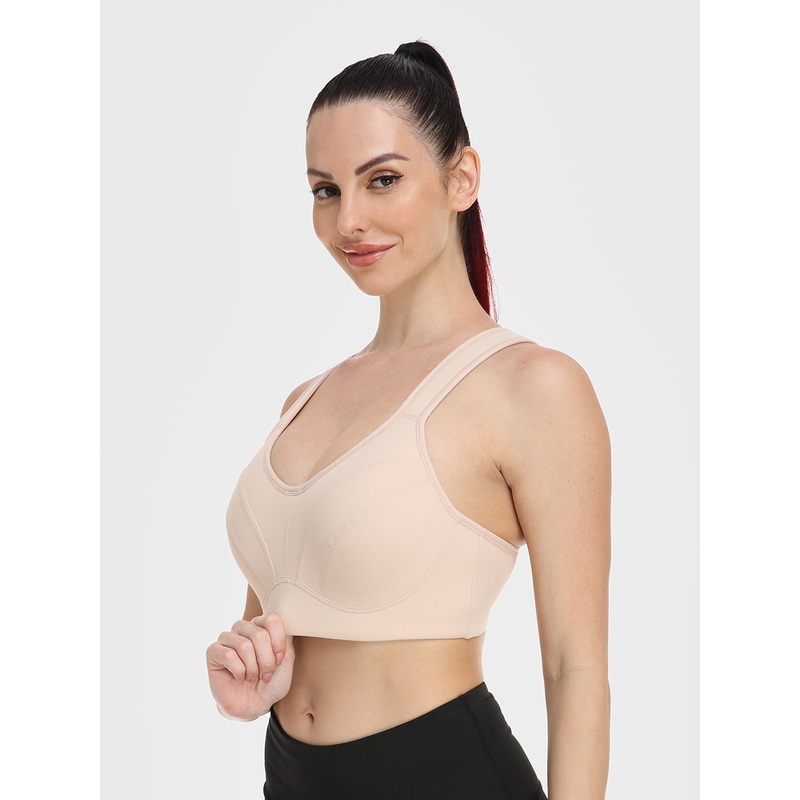 Full Coverage Underwire Workout Sports Bras Nude 36C/80C