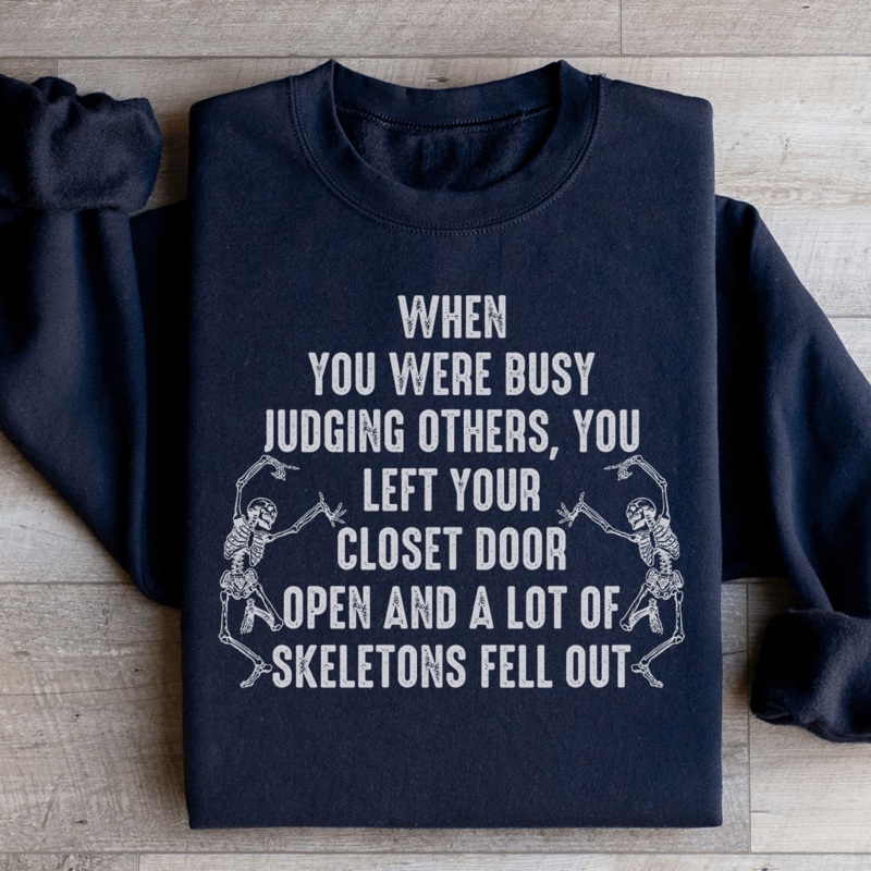 Busy Judging Others Sweatshirt Black S
