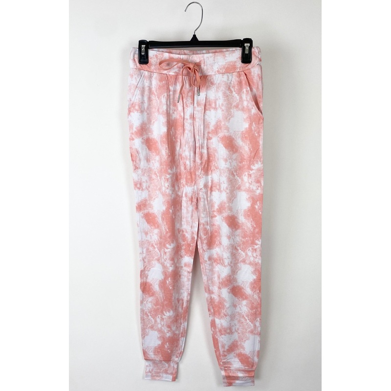 Coral Tie Dye Joggers – Extra Small