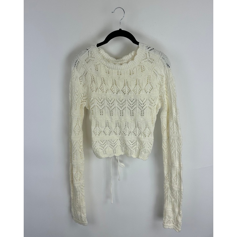 Cream Backless Sweater – Size 2/4