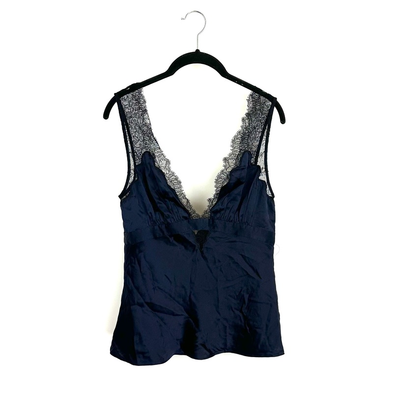 Dark Blue Lace Top – Size 2/4