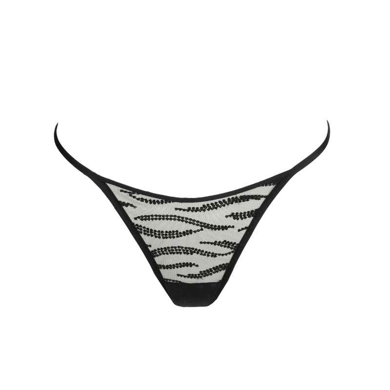 Milhon Black Mini Thong Black XS