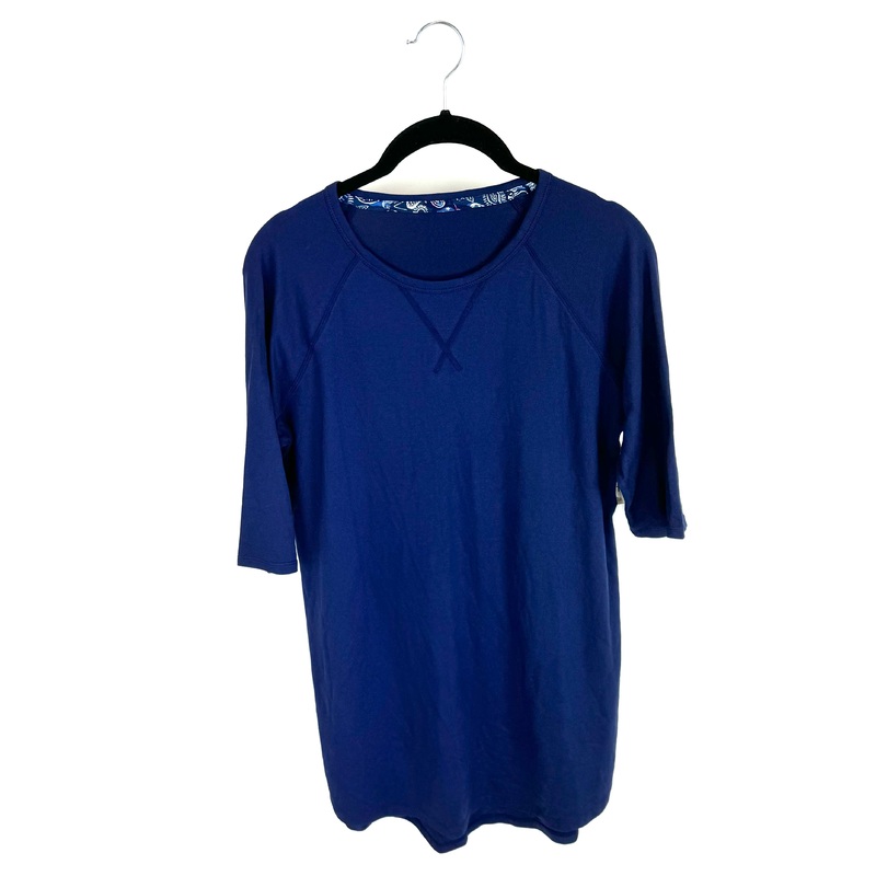 Navy Blue Quarter Sleeve Tunic – Size Small