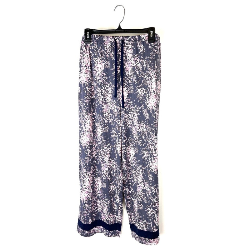 Purple Floral Lounge Pants- 1X