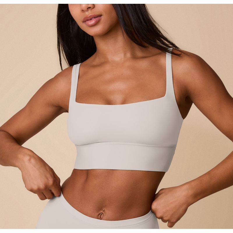 Bliss Square Neck Bralette – Frost Frost XS
