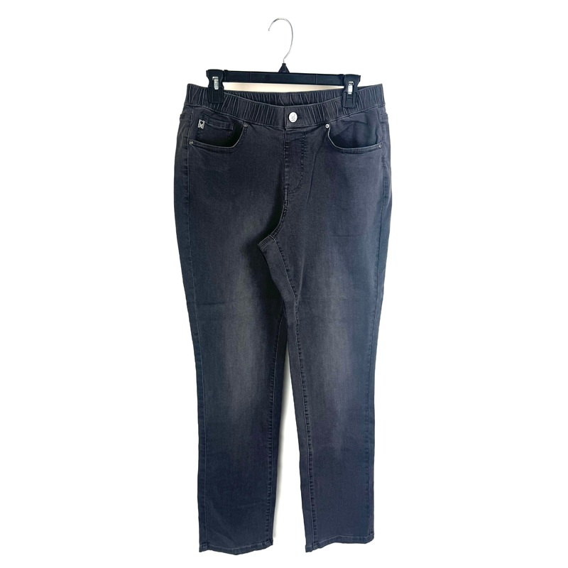 Dark Grey Straight Leg Jeans – Size 12