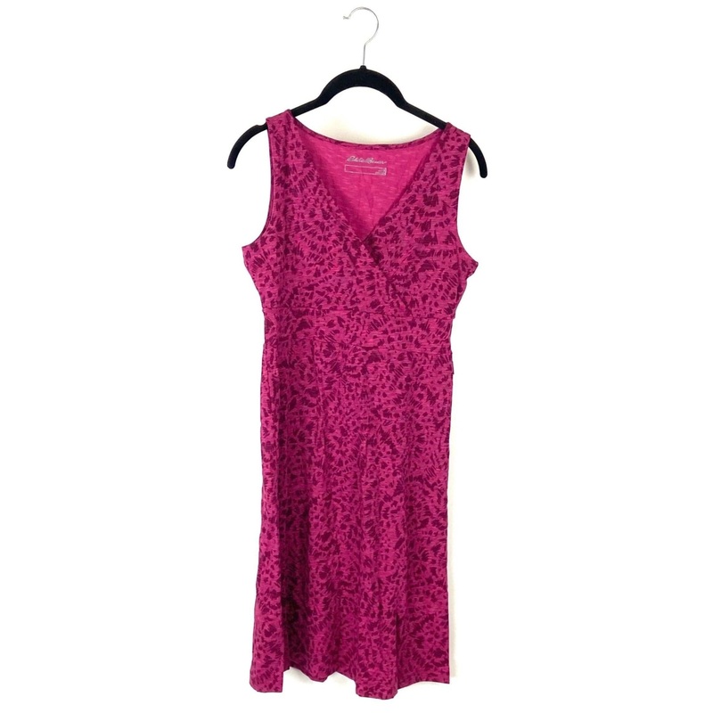 Magenta Printed Dress – Small