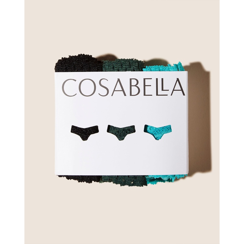 Pack De 3 Tangas Black Congo Andaman Sea Talla nica