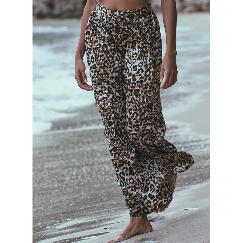 Ambre Imp Panthere Printed Pant Ebene 2XS