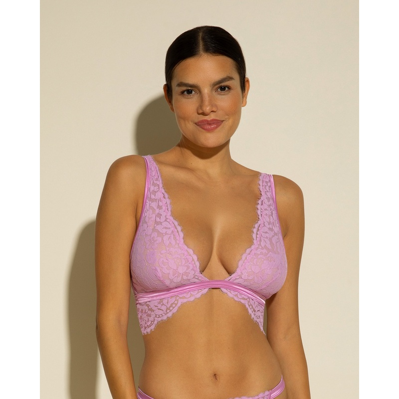 Bralette Con Copas Triangulares Grandes Neela Flower S