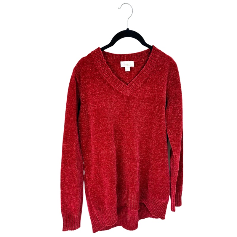 Red V Neck Sweater – Size 4