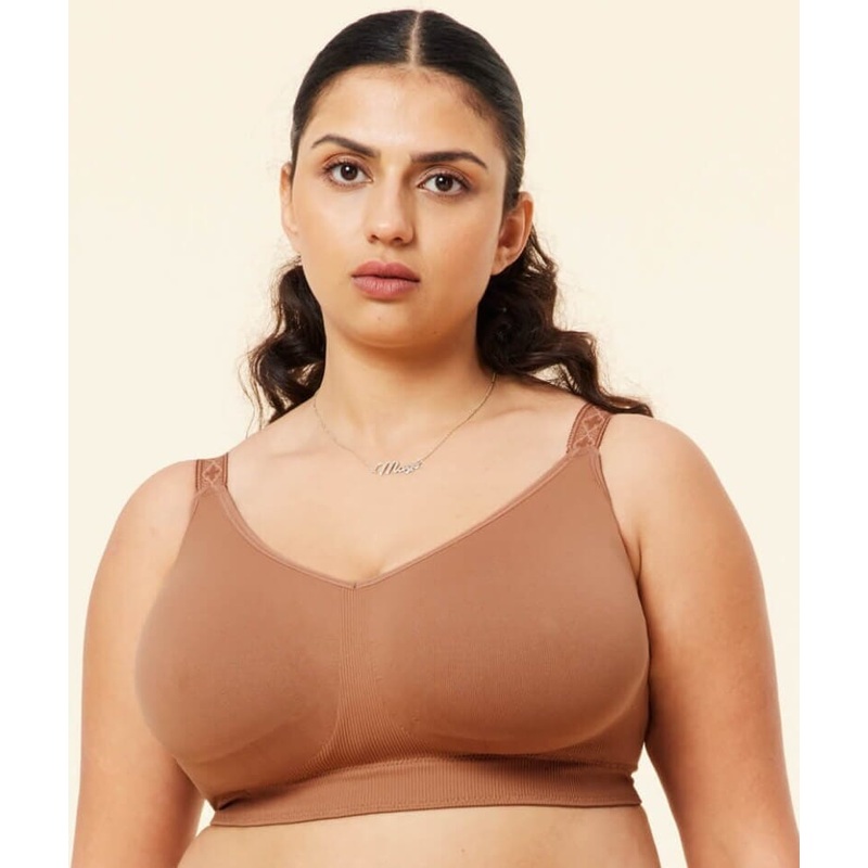 Sugar Candy Fuller Bust Seamless F-Hh Cup Wire-Free Lounge Bra – Clay S