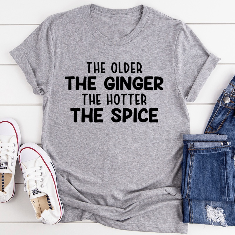 The Older The Ginger Tee Athletic Heather S