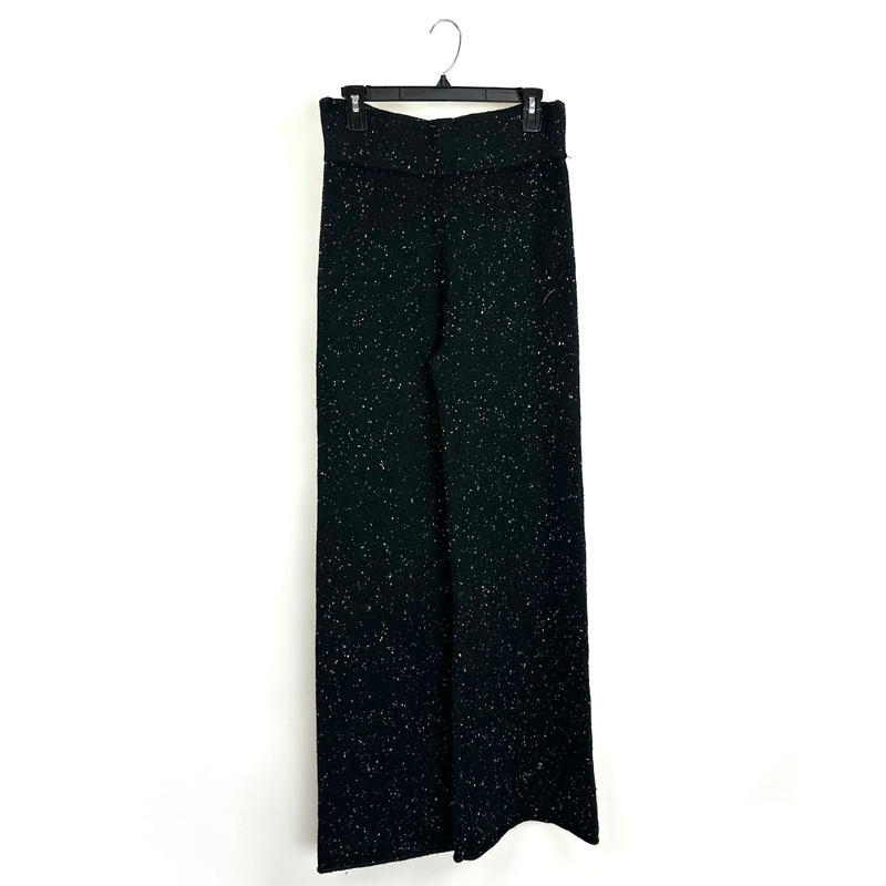 Black Speckled Sweater Pants- Size 4/6