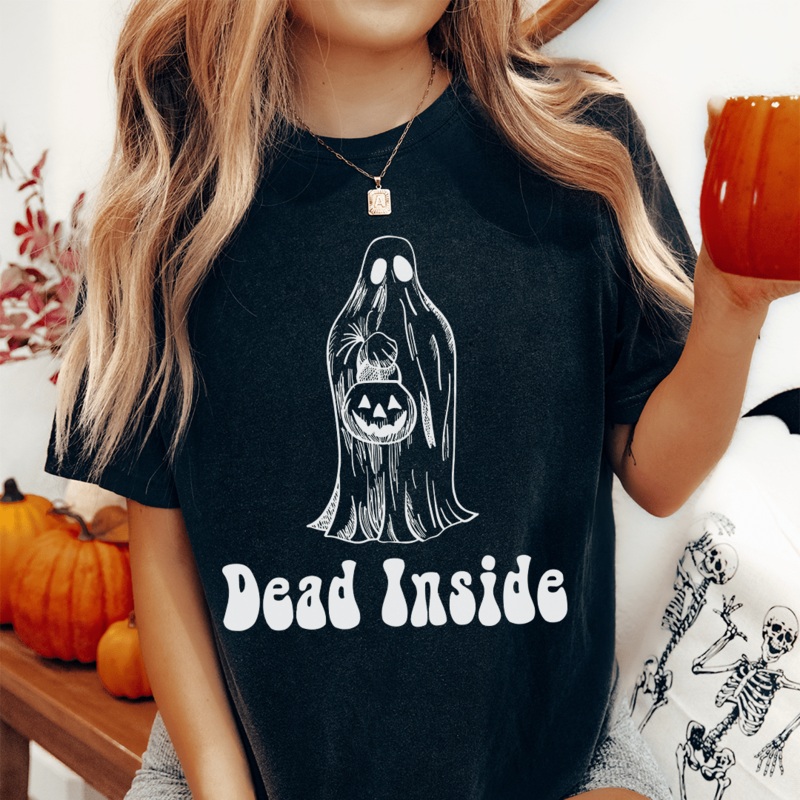 Dead Inside Tee Black Heather S