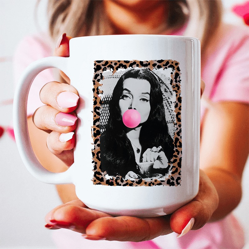 Horror Queen Bubble Gum Ceramic Mug 15 oz White One Size