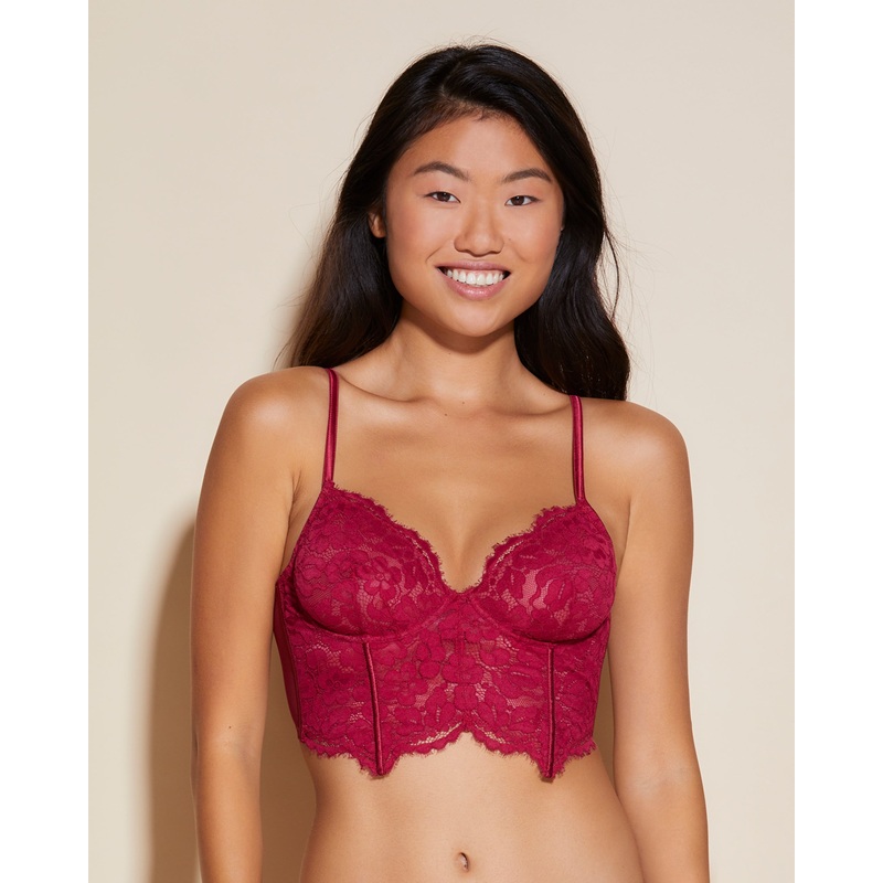 Longline BH Mit Bgeln Deep Ruby 70B