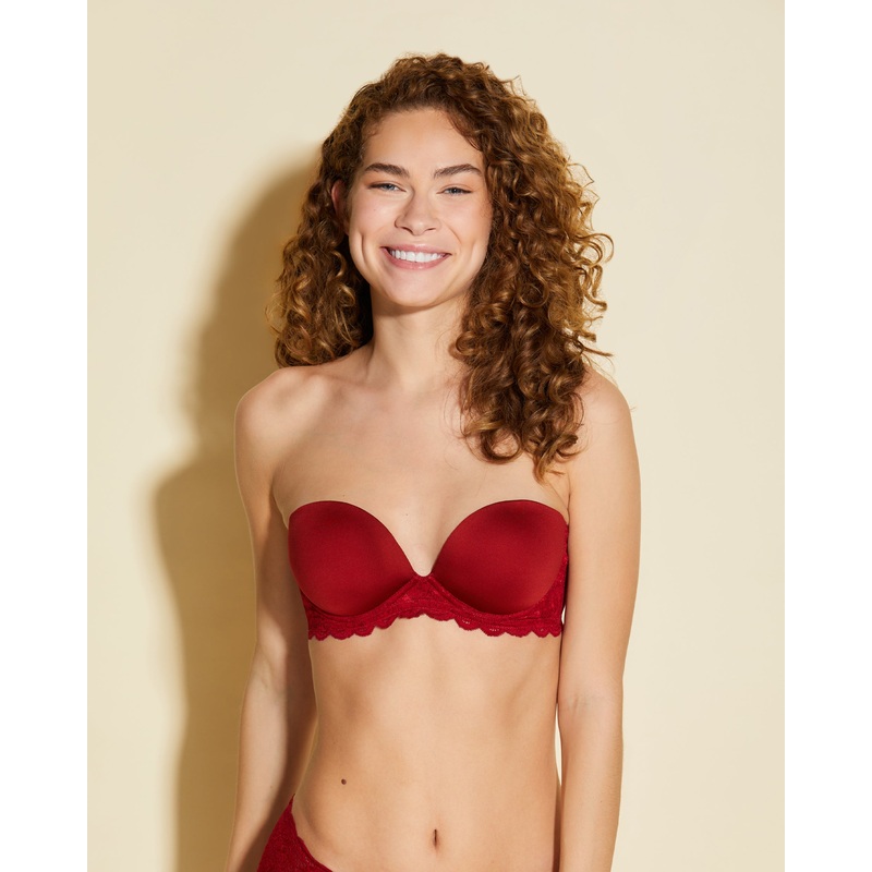 Plungie Trgerloser BH Sindoor Red 65C
