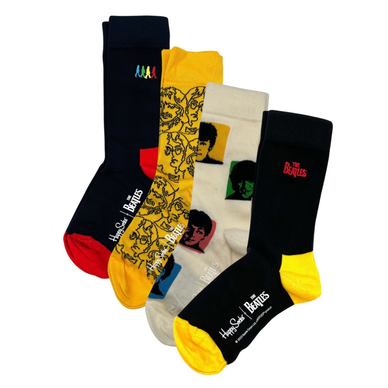 Rock Band Socks Pack of 4 – Various Sizes Unisex: Mens Size 4-7 Womens 3 1/2 – 6 1/2