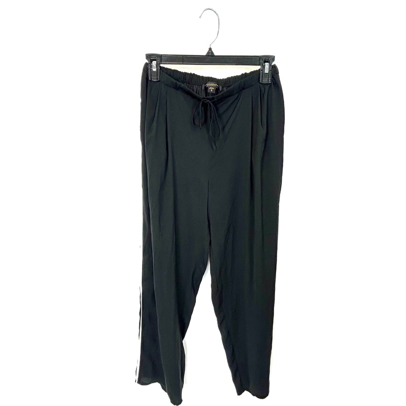 Black with White Side Stripe Lounge Pants –  Size 4/6