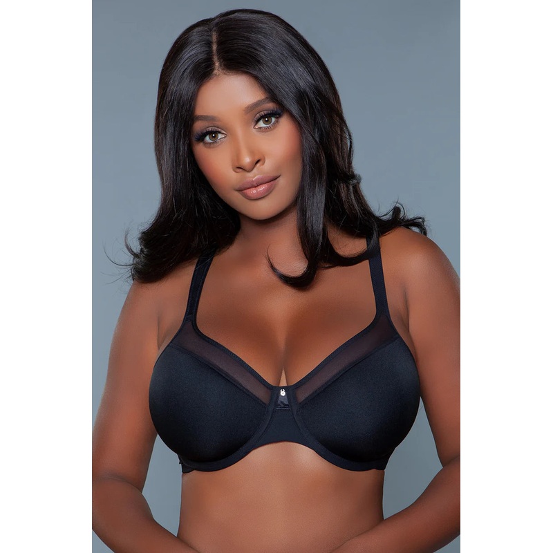 Heidi Seamless Full-Coverage Bra Black 34 A